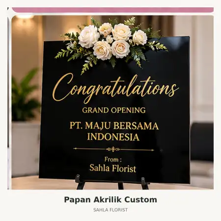 Papan Bunga Akrilik Sudiang Raya
